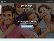 Tablet Screenshot of mylakeviewdental.com